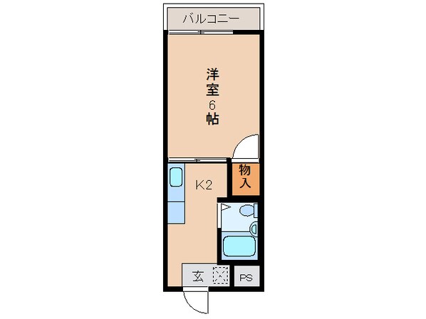 油縄子第2ハイツの物件間取画像